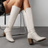ELEGANTE KNIESTIEFEL FÜR DAMEN MIT BLOCKABSATZ